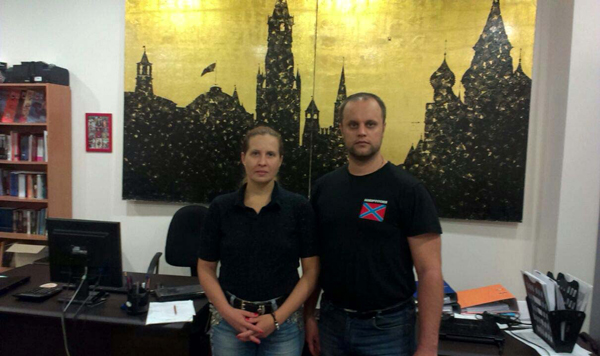 Наталья Макеева и Павел Губарев в офисе ЕСМ 2014