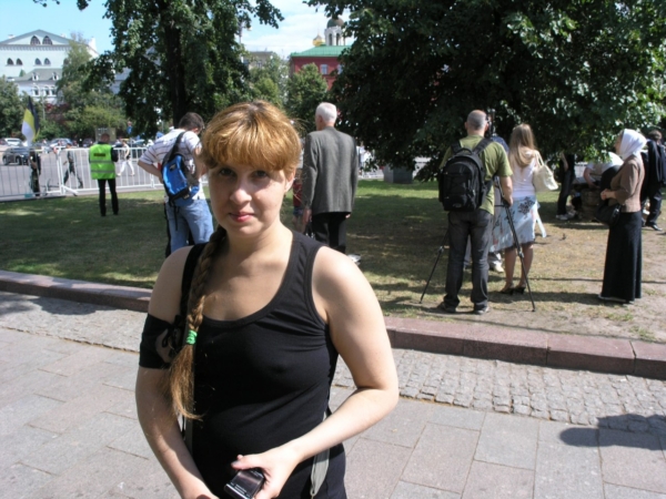 Наталья Макеева - перед митигом против ВТО, ГМО и ювенальной юстиции